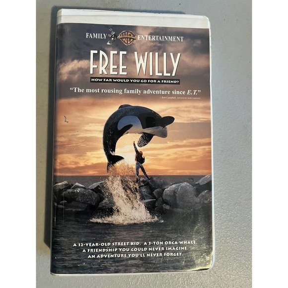 Free Willy 1, 2 & 3 VHS Set Clam shell case. - Picture 4 of 9